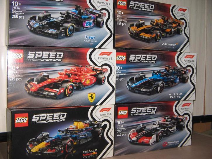 lot van 6 nieuwe lego speed formulewagens, Hobby en Vrije tijd, Modelbouw | Auto's en Voertuigen, Nieuw, Auto, Overige merken