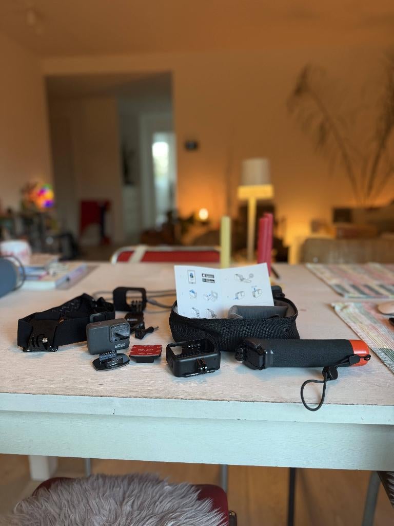 Go Pro Hero 7 silver / compleet met accessoires, Ophalen, Gebruikt, GoPro