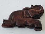 Antique Folk Art Elephant Wood Carved Apothecary Opium Scale, Enlèvement ou Envoi