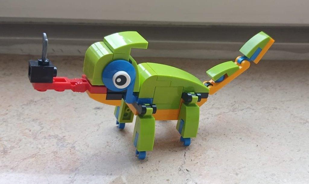 Lego-kameleon, Kinderen en Baby's, Speelgoed | Duplo en Lego, Zo goed als nieuw, Lego, Complete set, Compleet, Inclusief instructies