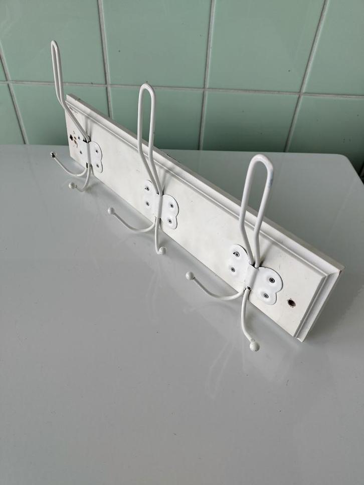 Kapstok 3 Haken AFHALING LEES BESCHRIJVING, Maison & Meubles, Accessoires pour la Maison | Portemanteaux, Utilisé, Portemanteau mural