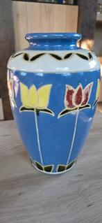 Vase avec frise de tulipes, printemps/Pâques, Enlèvement ou Envoi