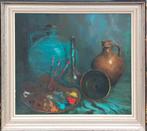 G. Schallier: Stilleven met schilderspalet (O/D, 97 x 87 cm), Antiquités & Art, Enlèvement ou Envoi