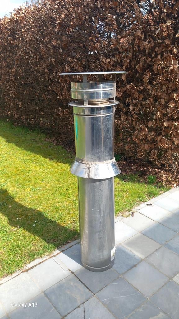 Dubbelwandige schoorsteen, Ophalen of Verzenden