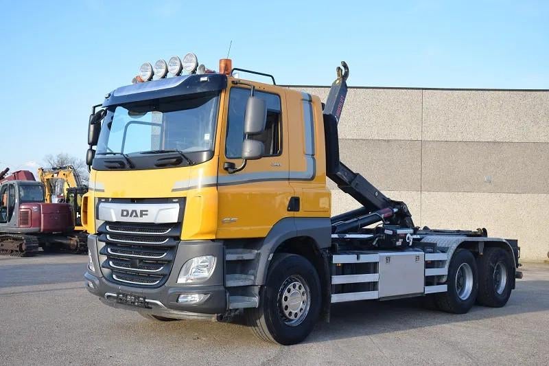 DAF CF 480 +Hooklift (bj 2018), Auto's, Vrachtwagens, Bedrijf, Te koop, DAF, Diesel, Euro 6, Automaat, Overige kleuren, Achterwielaandrijving