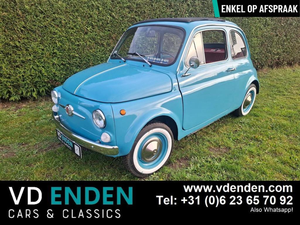 Fiat 500L - 1973 - Lusso, Autos, Oldtimers & Ancêtres, Entreprise, Achat, Fiat, Essence, Berline, 2 portes, Boîte manuelle, Bleu