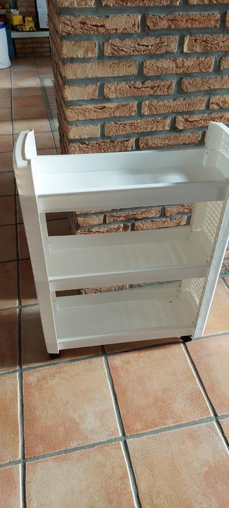 Chariot de rangement, Enlèvement, Neuf, Blanc
