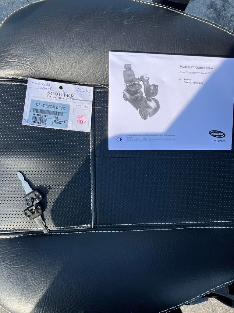 Prachtige Invacare Comet Pro Scootmobiel (15 km/u), Enlèvement, Comme neuf, Invacare