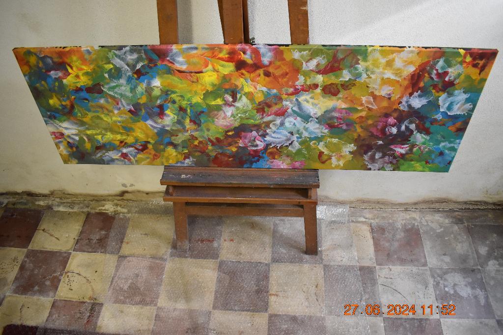 Abstract schilderij, serie nr. (63) van Joky Kamo, Antiek en Kunst, Kunst | Schilderijen | Abstract, Ophalen