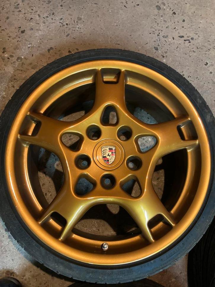 Lobster claw velgen met banden, Auto-onderdelen, Banden en Velgen, Banden en Velgen, Zomerbanden, 18 inch, 215 mm, Gebruikt, Ophalen