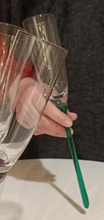 6 champagneglazen op steel + houder, Ophalen, Nieuw, Overige typen