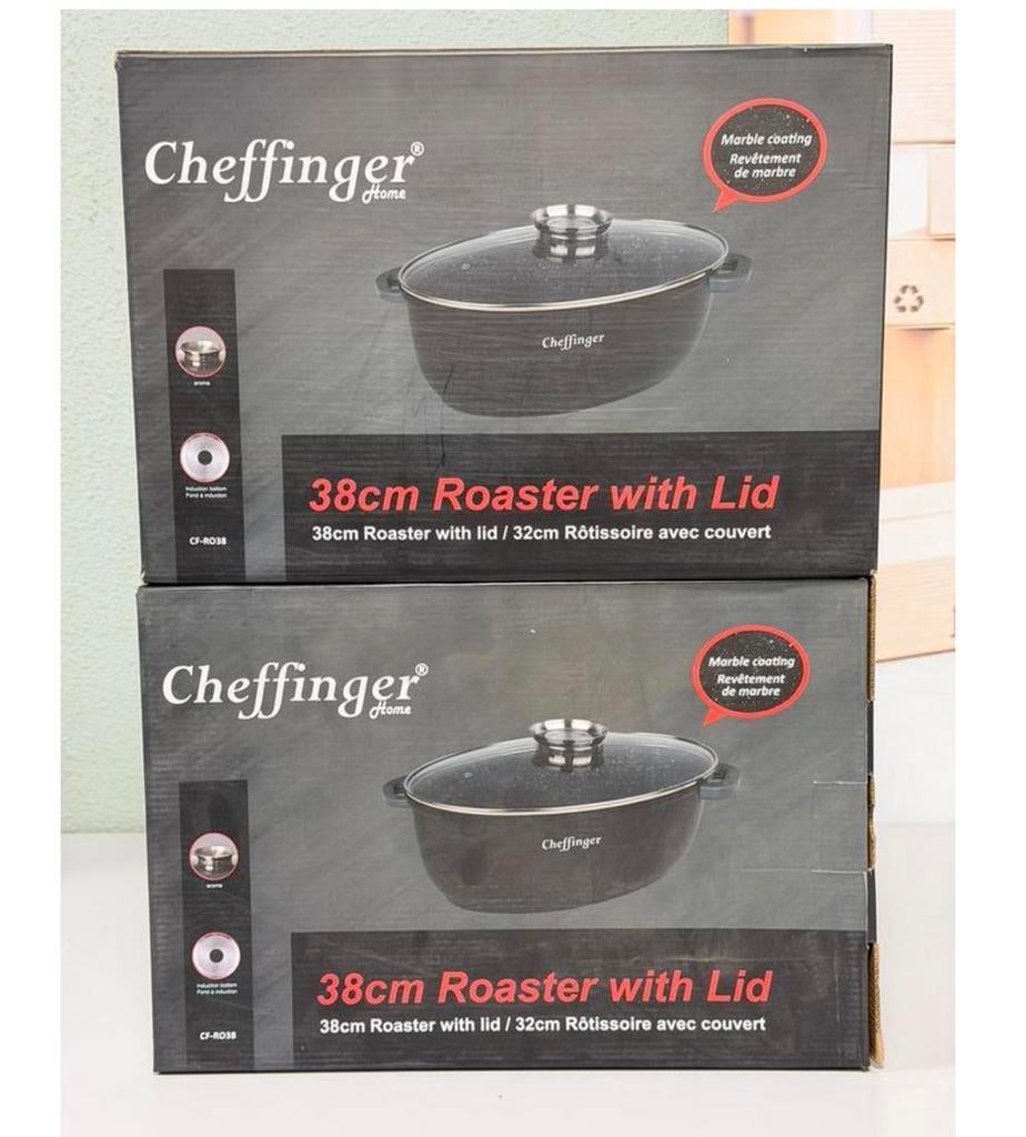 Poêle à frire Cheffinger CF-RO38 38cm, également à induction, Maison & Meubles, Cuisine | Casseroles & Poêles, Neuf, Poêle à frire ou Sauteuse