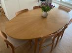 Ovale eettafel voor 6/8 personen, Huis en Inrichting, Tafels | Eettafels, Ophalen, Zo goed als nieuw