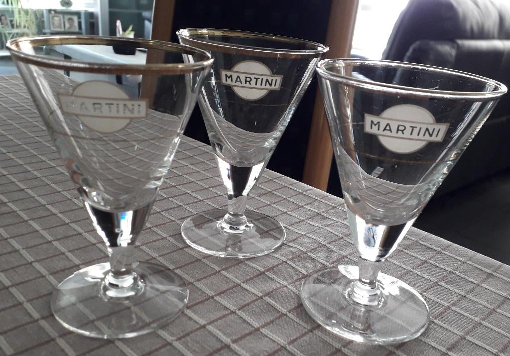 Martini glazen, Ophalen of Verzenden, Gebruikt, Borrel- of Shotglas