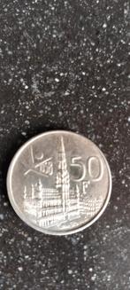 ZILVEREN 50 FRANK - VRIJ ZELDZAAM, Enlèvement, Métal, Argent