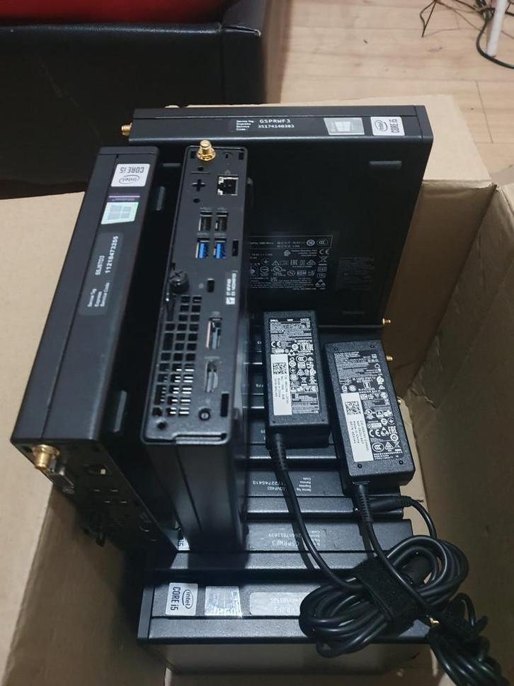 lot mini desktop dell optiplex 3080 core i5 10éme génération, Computers en Software, Desktop Pc's, Gebruikt, 4 Ghz of meer, SSD