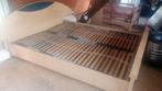 gratis dubbel persoonsbed, Huis en Inrichting, Slaapkamer | Bedden, Ophalen, Overige materialen, Gebruikt, Beige