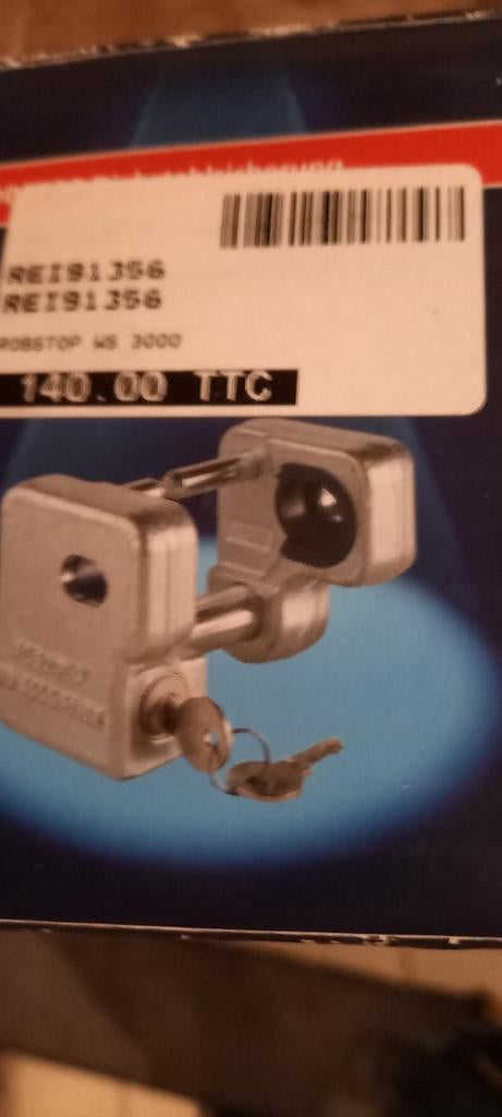 Anti vol winterhoff pour caravane hobby, Enlèvement