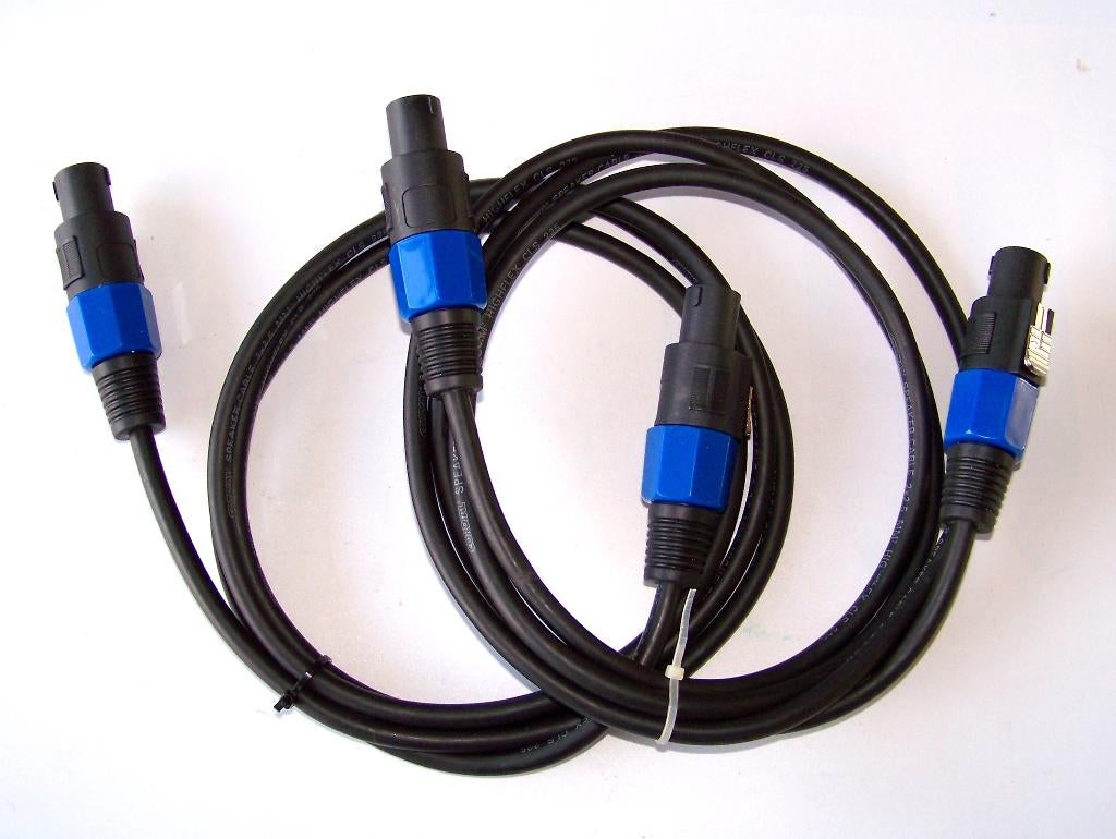 Luidsprekersnoeren 2x1 meter - 4x1,5mm, Muziek en Instrumenten, Kabels en Stekkers, Zo goed als nieuw, Speaker of Versterker, Ophalen of Verzenden