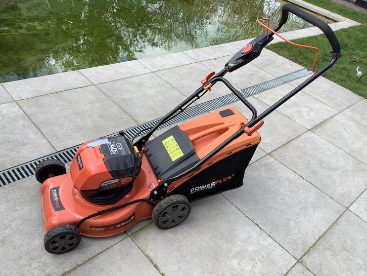 Powerplus Dual Power POWDPG7565 grasmaaier 40 V Li-on 40 cm, Tuin en Terras, Grasmaaiers, Gebruikt, Accu-grasmaaier, 30 t/m 39 cm