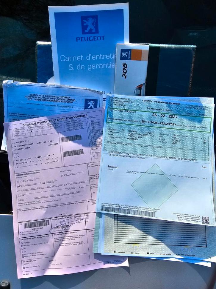 Peugeot 206 1100cc *** prête à immatriculer  ***, Autos, Peugeot, Particulier