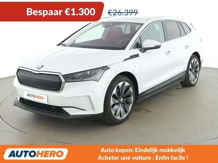 Skoda Enyaq iV 80 ecoSuite (bj 2021, automaat), Auto's, Skoda, Te koop, Enyaq, 360° camera, ABS, Adaptive Cruise Control, Airbags