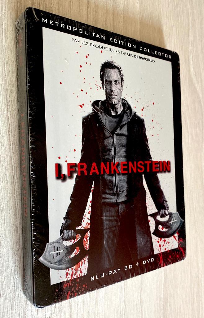I, FRANKENSTEIN (3D + 2D) / "STEELBOOK" NIEUW / Sub CELLO, Cd's en Dvd's, Blu-ray, Nieuw in verpakking, Actie, 3D, Boxset, Ophalen of Verzenden