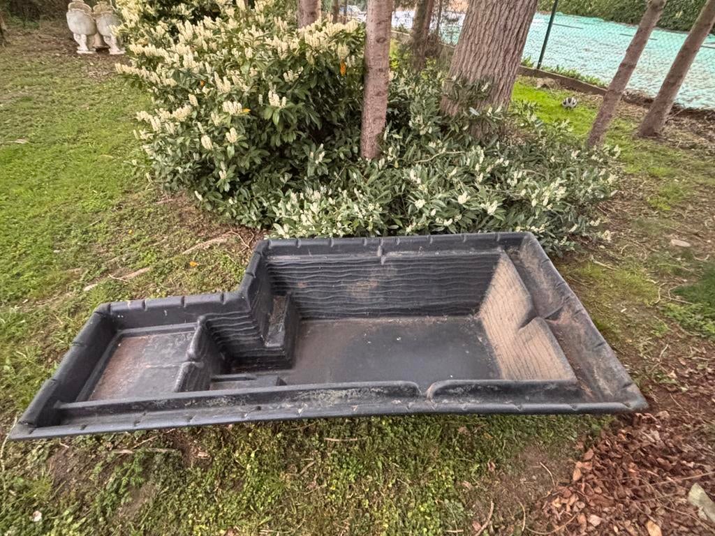Grand Bassin de jardin UBBINK R0-SIV–2,5m/1,2m–Très bon état, Jardin & Terrasse, Étangs, Utilisé, Enlèvement
