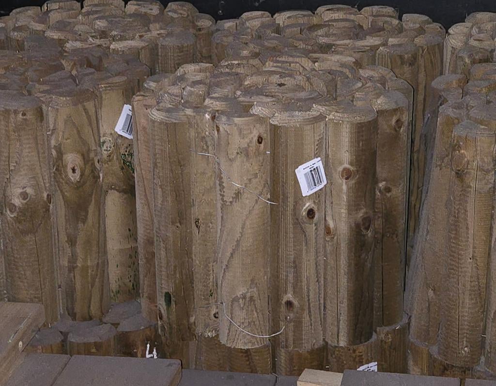 Bordures en demi rond, Jardin & Terrasse, Neuf, Bordure, Enlèvement, Bois