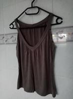 nieuw bruin topje diepe halsuitsnijding , maat M, Vêtements | Femmes, Tops, Taille 38/40 (M), Enlèvement ou Envoi, Brun, Neuf