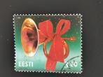 Estland 2000 - Kerstmis, trompet, muziekinstrument, Ophalen of Verzenden, Overige landen, Gestempeld