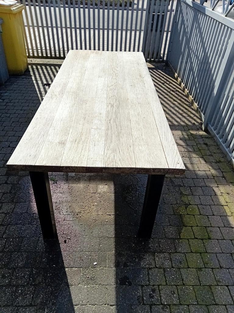 Tuintafel met eiken blad, Ophalen of Verzenden
