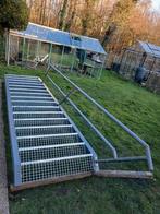 trap trappen ijzer metal bordes gegalvaniseerde, Doe-het-zelf en Bouw, Ladders en Trappen, Ophalen of Verzenden, Trap