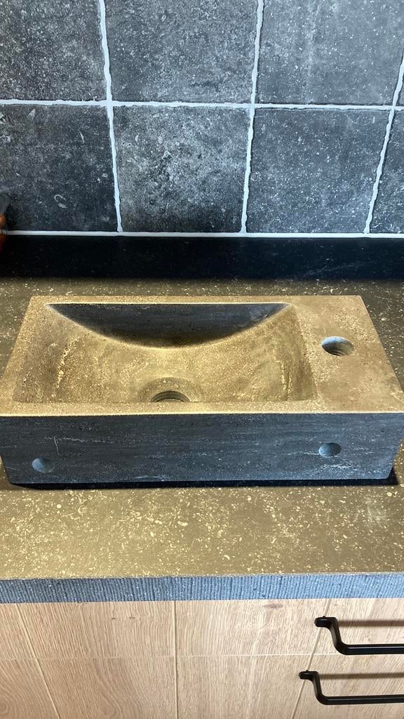 Wasbak marmer, Ophalen, Minder dan 50 cm, Zo goed als nieuw, Minder dan 25 cm