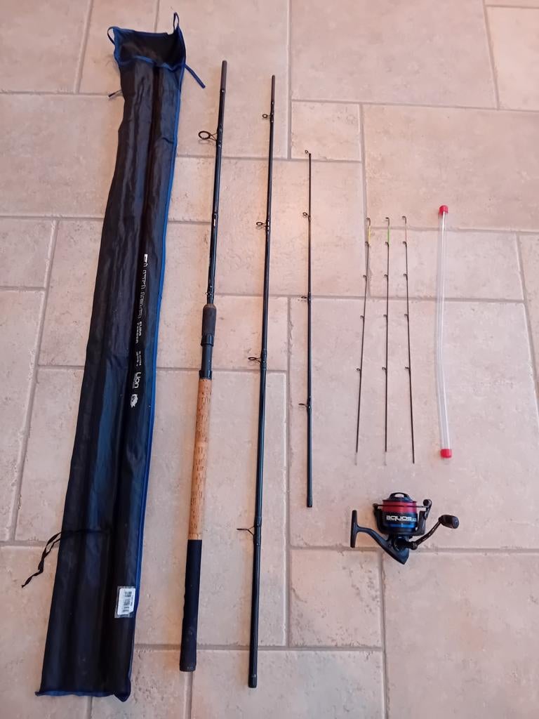 Ensemble pêche au feeder, Enlèvement, Moulinet