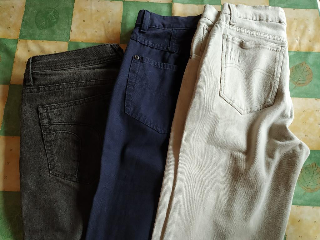 donker blauwe dames broek faro maat 29, Ophalen of Verzenden