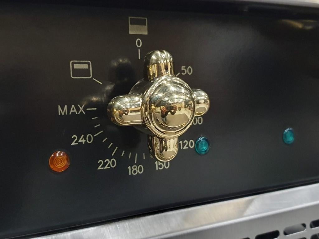 🔥Luxe Lacanche Fornuis 100cm zwart + messing Coupe de Feu, Gaz, Classe énergétique A ou plus économe, Comme neuf, Enlèvement