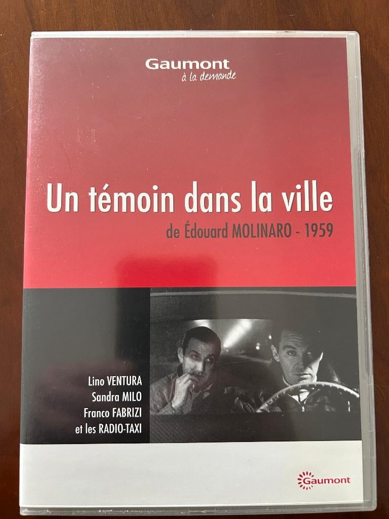 Réservé !!! DVD "Un témoin dans la ville" - Lino Ventura, Enlèvement, Comme neuf