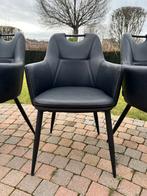 5 stoelen voor €50, 2 splinternieuwe in doos en 3 gebruikt., Ophalen, Kunststof, Gebruikt, Zwart