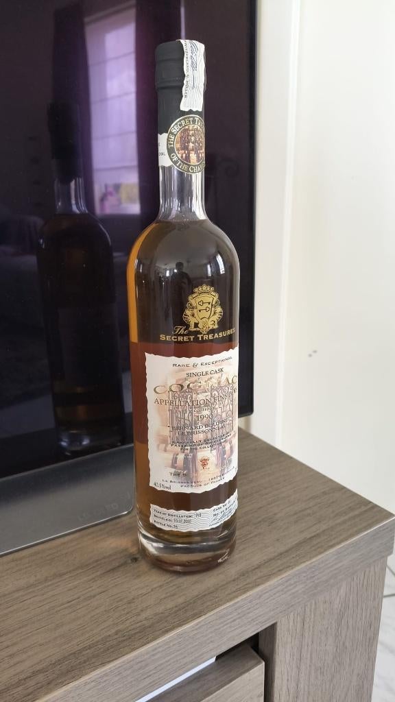 Cognac Gerard Boutinet 1990 single cask the secret treasures, Collections, Vins, Neuf, Pleine, Enlèvement, Autres types