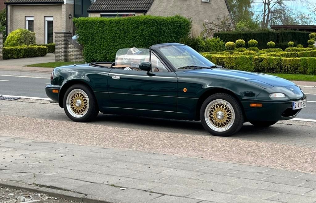 Mazda MX5 NA 115500 km belgische wagen 2de eigenaar, Auto's, Mazda, Particulier, MX-5, Lederen bekleding, Lichtmetalen velgen