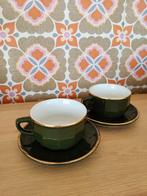 Franse bistrot koffie tassen, groen, Ophalen of Verzenden