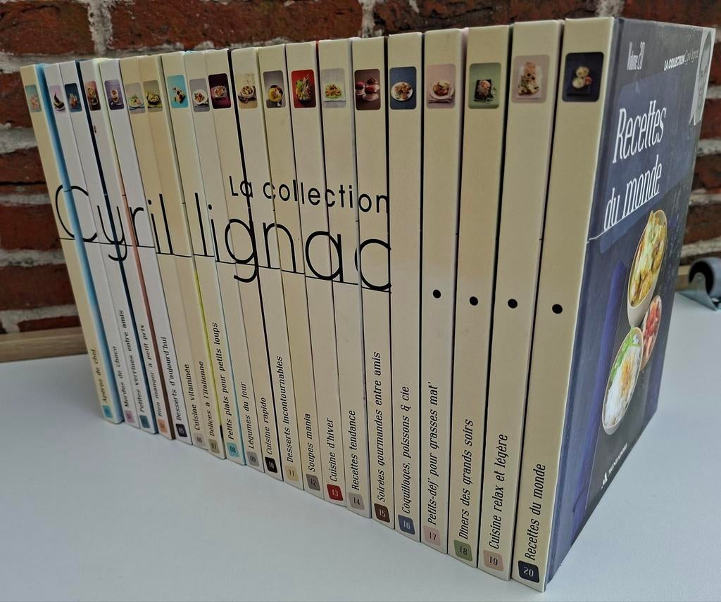 Collection complète des livres Cuisine de Cyril Lignac (20p), Enlèvement ou Envoi, Autres types, Cyril Lignac, Cuisine saine