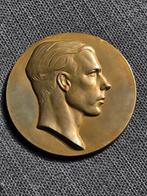 Médaille de visite du prince Charles au Congo 1948, Timbres & Monnaies, Pièces & Médailles, Enlèvement ou Envoi, Bronze