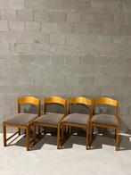 Vintage Scandinavisch design Eetkamerstoelen, Huis en Inrichting, Stoelen, Ophalen of Verzenden, Zo goed als nieuw, Vier, Grijs