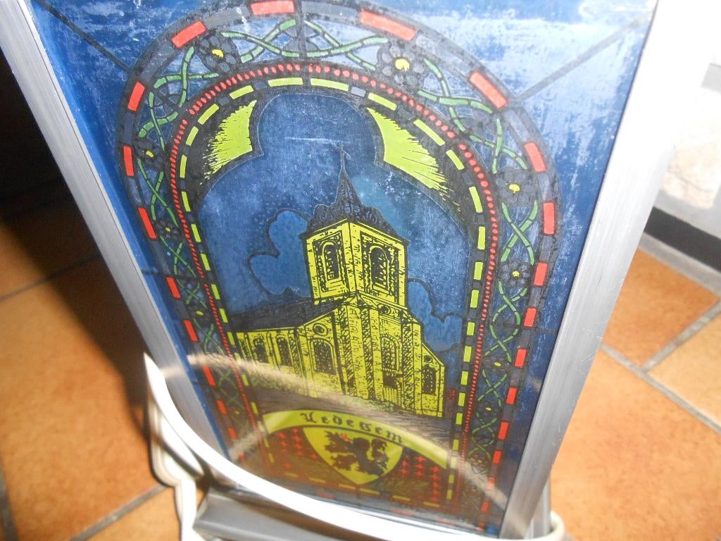 Ledegem glaslamp, Ophalen of Verzenden, Zo goed als nieuw, Glas, 50 tot 75 cm