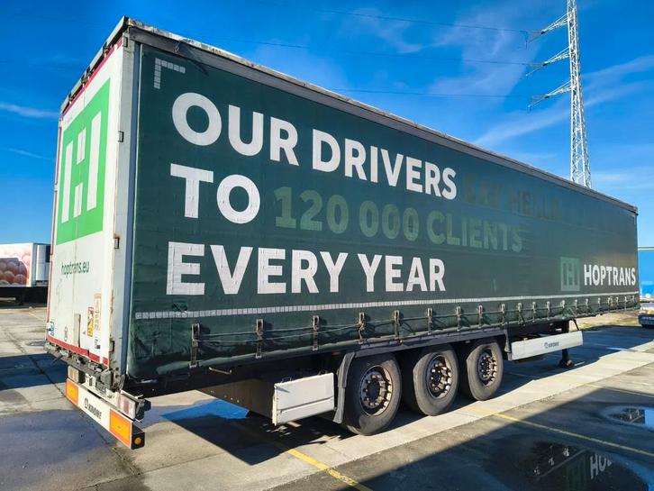 Krone SD Schuifzeilchassis (année de construction 2018), Autos, Camions, Entreprise, Achat, Remorques et Semi-remorques, Autres carburants