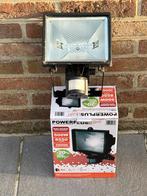 Halogeenlamp 500 watt met sensor, Ophalen, Gebruikt, Wandlamp, Aluminium