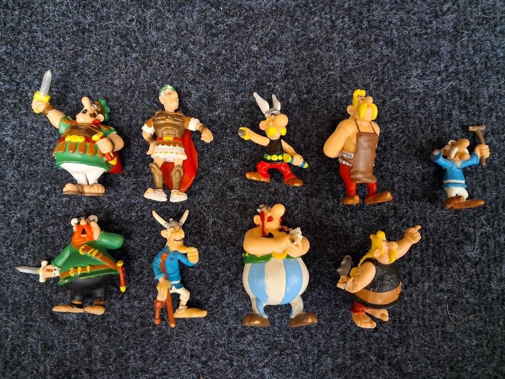 Partij Asterix en Obelix figuren, Collections, Enlèvement ou Envoi, Astérix et Obélix, Comme neuf, Statue ou Figurine