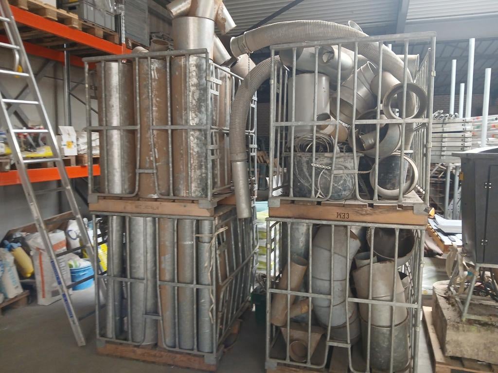 Te koop afzuiging buizen en bochten, Ophalen